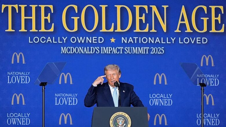 Trump lavishes praise on McDonald’s as soaring beef prices hit US households